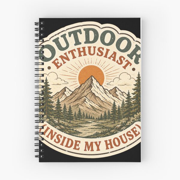 Item preview, Outdoor Enthusiast Inside My House Retro Mountain designed and sold by InkcredibleNG.