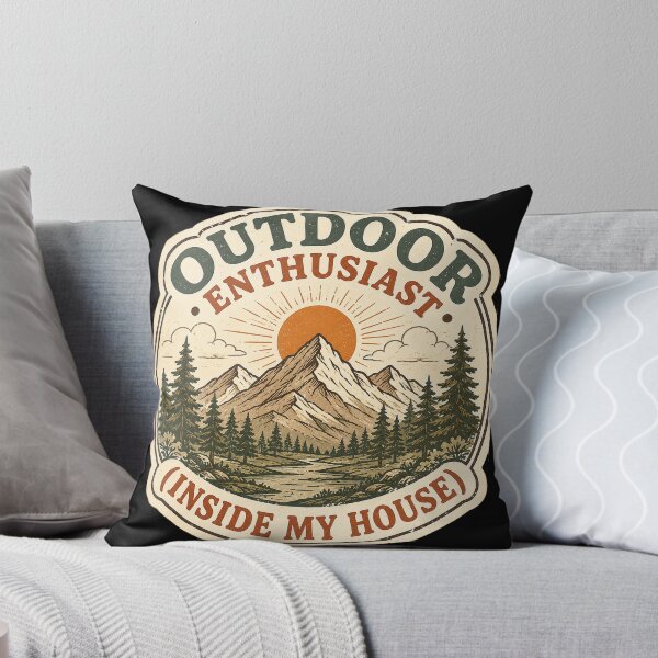 Item preview, Outdoor Enthusiast Inside My House Retro Mountain designed and sold by InkcredibleNG.