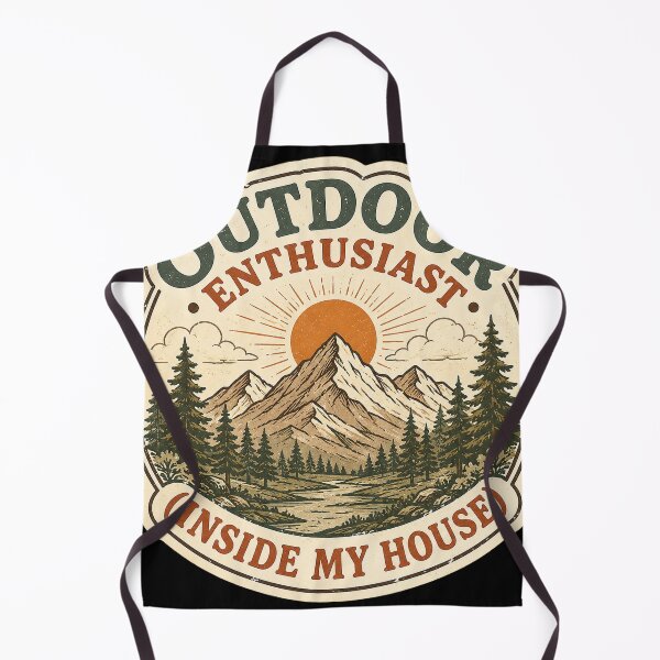 Item preview, Outdoor Enthusiast Inside My House Retro Mountain designed and sold by InkcredibleNG.