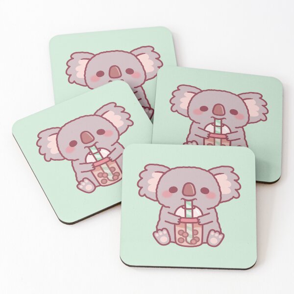 Item preview, Cute Koala Bear Drinking Boba Tea designed and sold by rustydoodle.