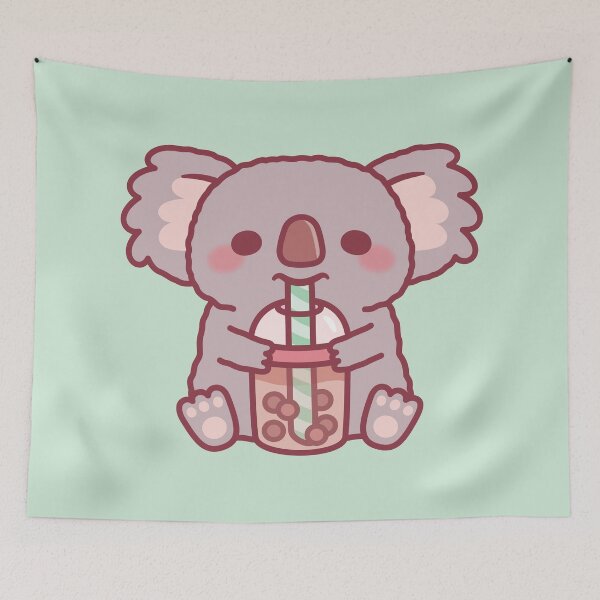 Item preview, Cute Koala Bear Drinking Boba Tea designed and sold by rustydoodle.
