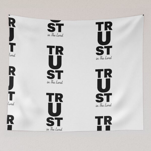 Item preview, Trust In The Lord – Christian Faith Typography T-Shirt Design designed and sold by CrossCrafted.
