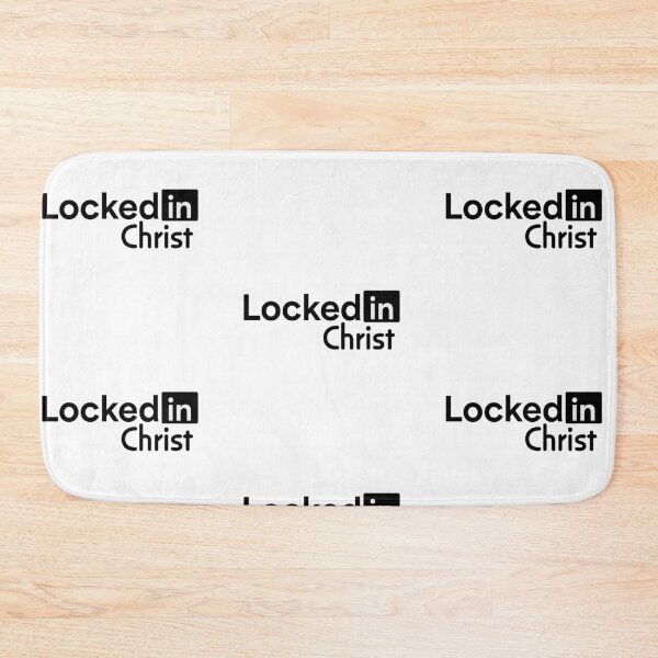 Item preview, Locked In Christ – Christian Faith Typography T-Shirt Design designed and sold by CrossCrafted.