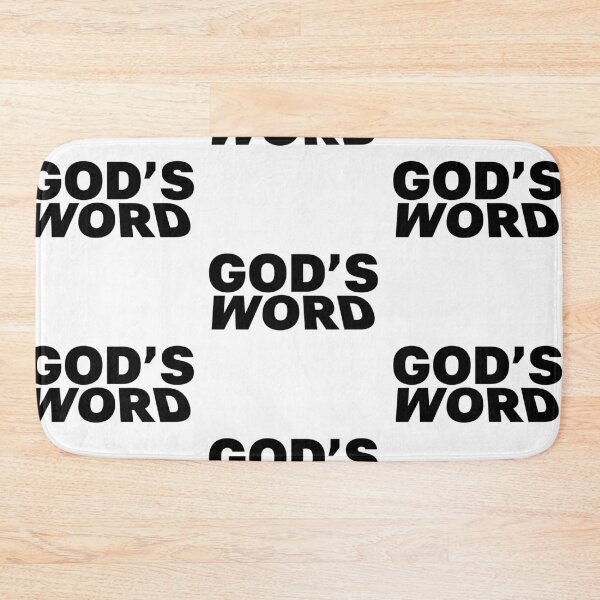 Item preview, God's Word – Christian Faith Typography T-Shirt Design designed and sold by CrossCrafted.