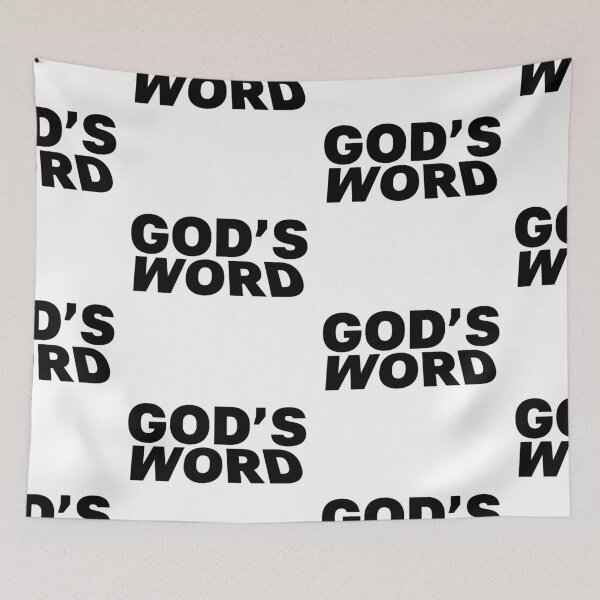 Item preview, God's Word – Christian Faith Typography T-Shirt Design designed and sold by CrossCrafted.