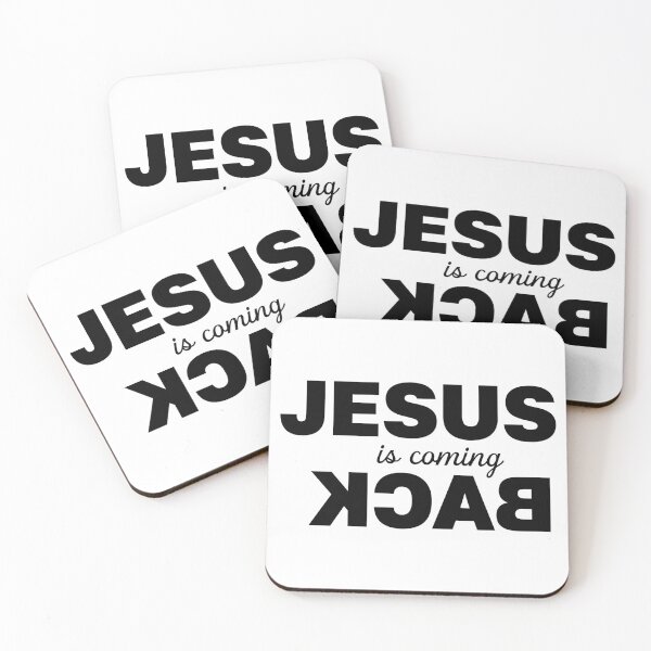Item preview, Jesus Is Coming Back – Christian Faith Typography T-Shirt Design designed and sold by CrossCrafted.