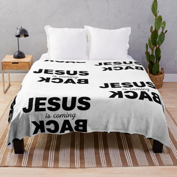 Item preview, Jesus Is Coming Back – Christian Faith Typography T-Shirt Design designed and sold by CrossCrafted.