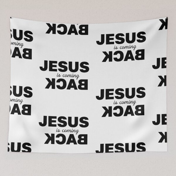Item preview, Jesus Is Coming Back – Christian Faith Typography T-Shirt Design designed and sold by CrossCrafted.