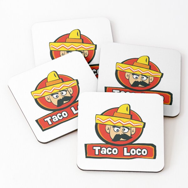 Item preview, Taco Loco Funny Sombrero Mexican Food Mascot Logo designed and sold by mseopr.