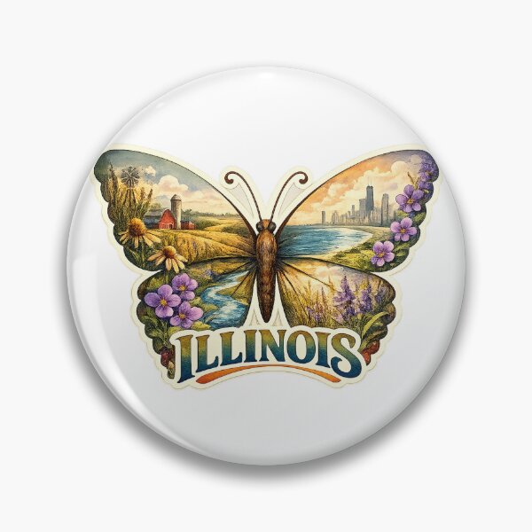 Item preview, Illinois State Soul Butterfly designed and sold by Whimspired By Paxx.