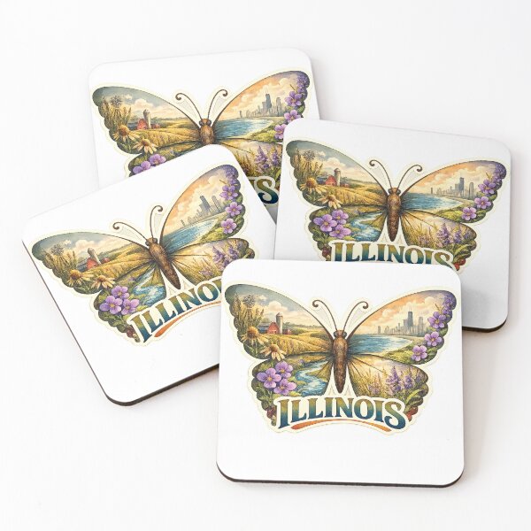 Item preview, Illinois State Soul Butterfly designed and sold by Whimspired By Paxx.