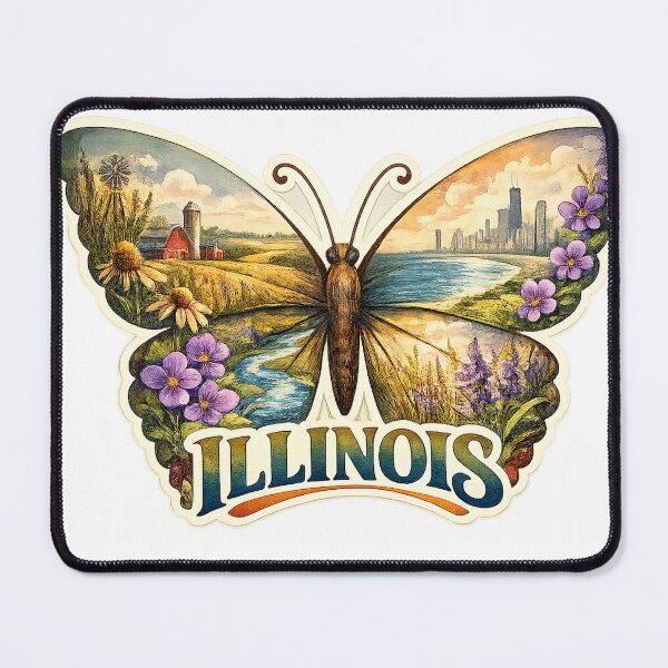 Item preview, Illinois State Soul Butterfly designed and sold by Whimspired By Paxx.