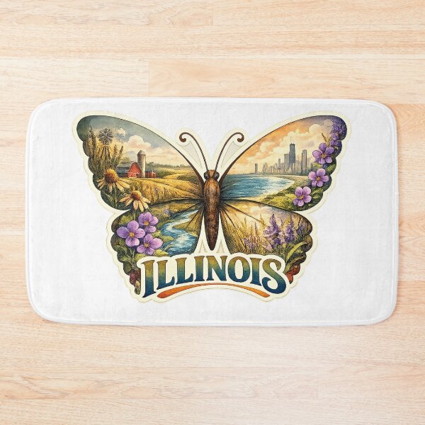 Item preview, Illinois State Soul Butterfly designed and sold by Whimspired By Paxx.