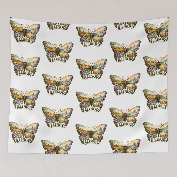 Item preview, Illinois State Soul Butterfly designed and sold by Whimspired By Paxx.