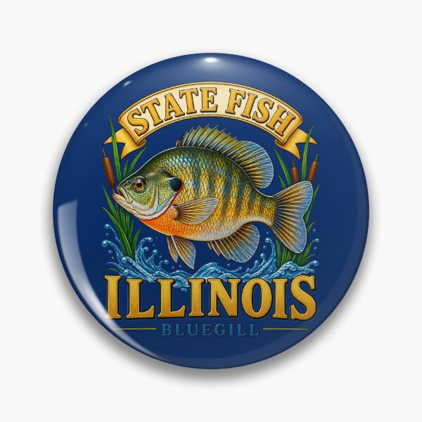 Item preview, Hooked on Illinois Bluegill designed and sold by taiche.