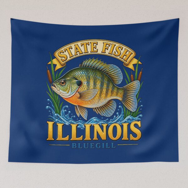 Item preview, Hooked on Illinois Bluegill designed and sold by taiche.