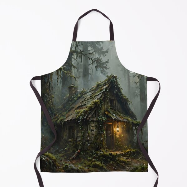 Item preview, Enchanted Forest Cabin at Twilight | Mystical Woodland Cottage Fantasy designed and sold by cr6zym1nd.
