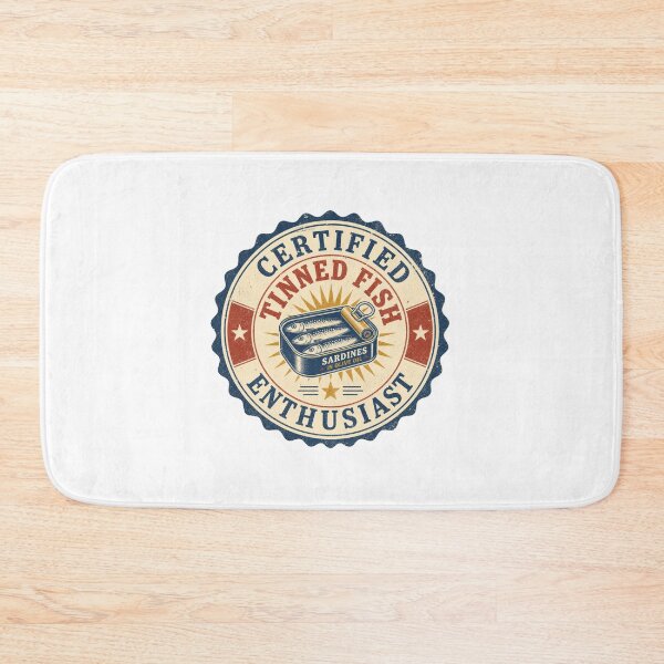 Item preview, Certified Tinned Fish Enthusiast seal designed and sold by BoosterShop.