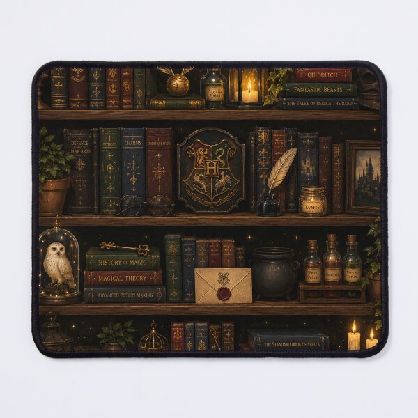 Item preview, Magical Library Bookshelf – Cozy Dark Academia Fantasy designed and sold by NoMatterBaby.