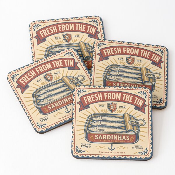 Item preview, Fresh From the Tin retro can label designed and sold by BoosterShop.