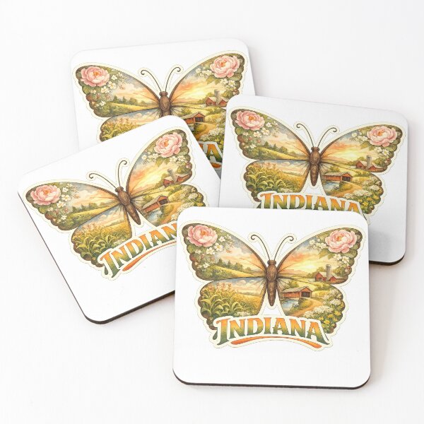 Item preview, Indiana State Soul Butterfly designed and sold by Whimspired By Paxx.