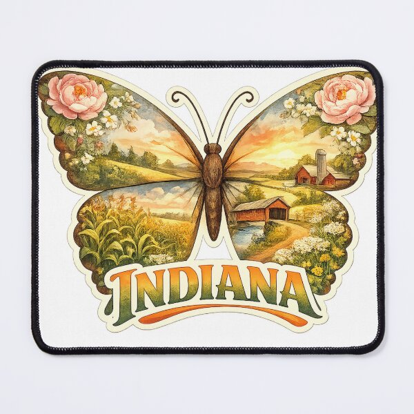 Item preview, Indiana State Soul Butterfly designed and sold by Whimspired By Paxx.
