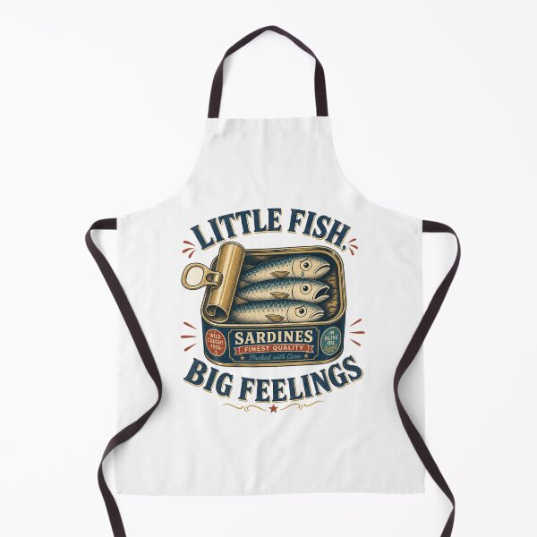 Item preview, Little Fish Big Feelings Sardines Tin designed and sold by BoosterShop.