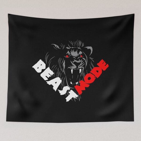 Item preview, Beast Mode Roaring Lion - Fierce Gym & Workout Motivation designed and sold by Shopeon Designs.