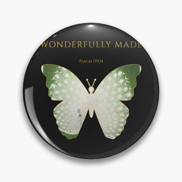 Item preview, Wonderfully Made – Psalm 139:14 | One Body Series | Christian Butterfly Art designed and sold by KittenAndCo.