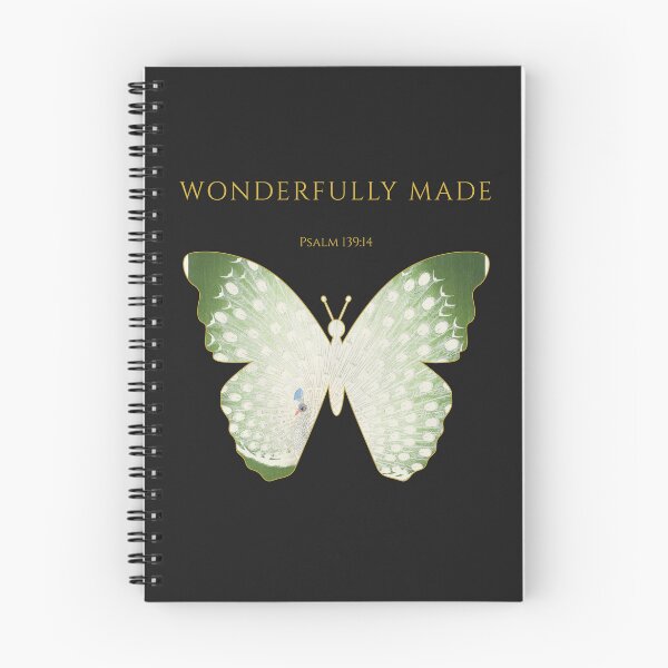 Item preview, Wonderfully Made – Psalm 139:14 | One Body Series | Christian Butterfly Art designed and sold by KittenAndCo.