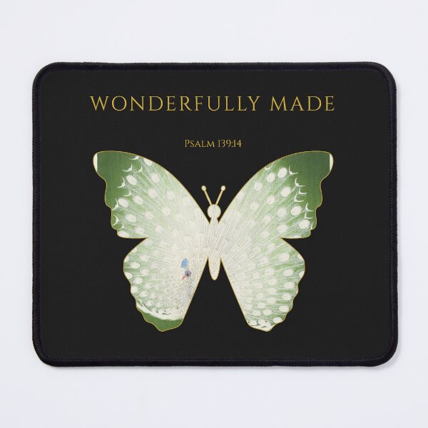 Item preview, Wonderfully Made – Psalm 139:14 | One Body Series | Christian Butterfly Art designed and sold by KittenAndCo.
