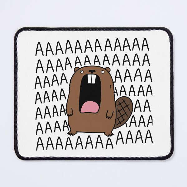 Item preview, Funny Beaver AAAAA Meme Screaming Beaver designed and sold by MonkiFlipp.