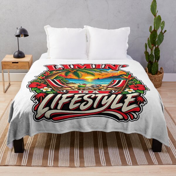 Item preview, Limin’ Is a Lifestyle – Trinidad Caribbean Saying designed and sold by CaribChroma.