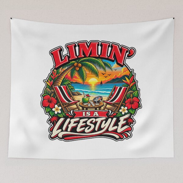 Item preview, Limin’ Is a Lifestyle – Trinidad Caribbean Saying designed and sold by CaribChroma.