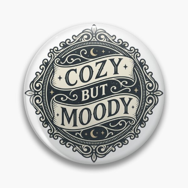 Item preview, Cozy But Moody Vintage Serif Crescent Moon designed and sold by KreatoLab.