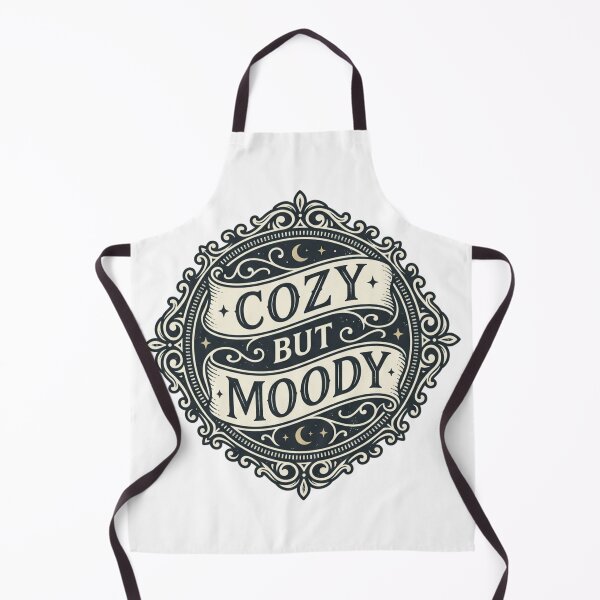 Item preview, Cozy But Moody Vintage Serif Crescent Moon designed and sold by KreatoLab.
