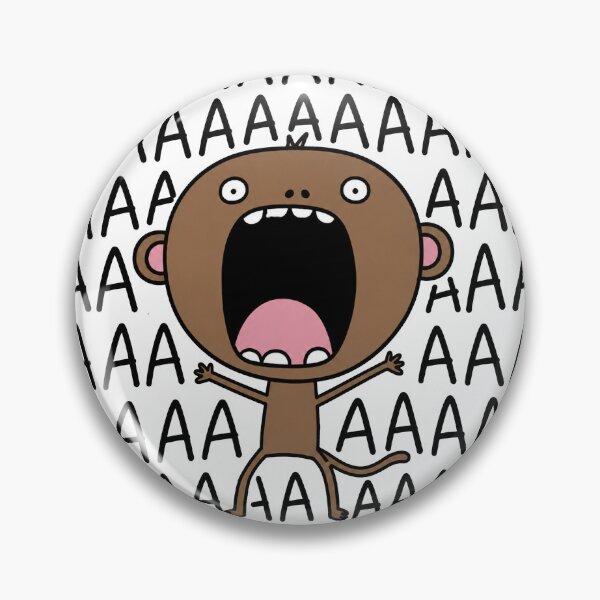 Item preview, Funny Monkey AAAAA Meme Screaming Monkey designed and sold by MonkiFlipp.