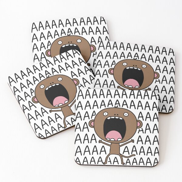 Item preview, Funny Monkey AAAAA Meme Screaming Monkey designed and sold by MonkiFlipp.