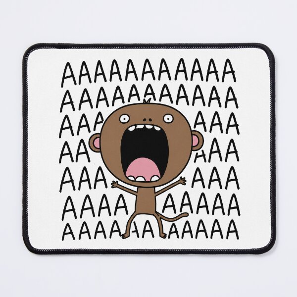 Item preview, Funny Monkey AAAAA Meme Screaming Monkey designed and sold by MonkiFlipp.