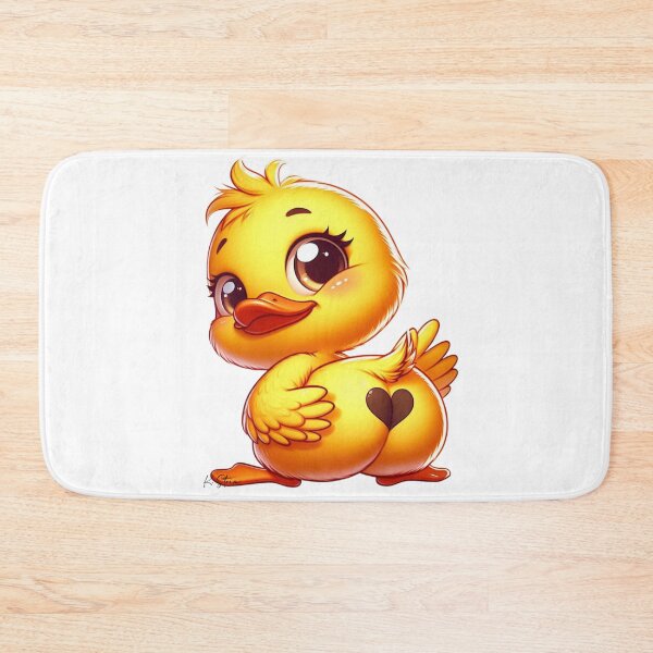 Item preview, Cute duck with a heart butt designed and sold by Creepy Princess Creations.