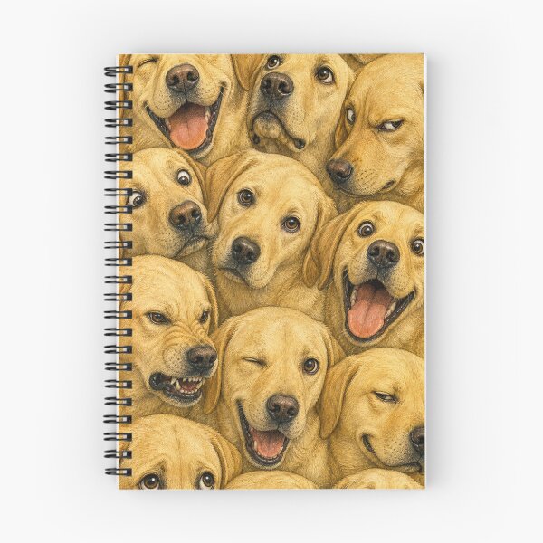 Item preview, Labrador Retriever Faces Collage - Funny Dog Vintage Artwork designed and sold by merchxwear.