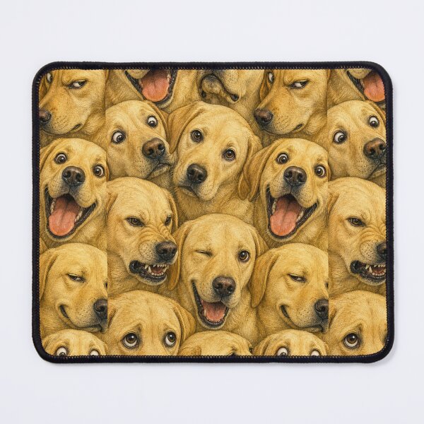 Item preview, Labrador Retriever Faces Collage - Funny Dog Vintage Artwork designed and sold by merchxwear.