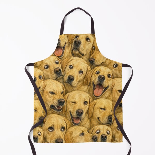 Item preview, Labrador Retriever Faces Collage - Funny Dog Vintage Artwork designed and sold by merchxwear.