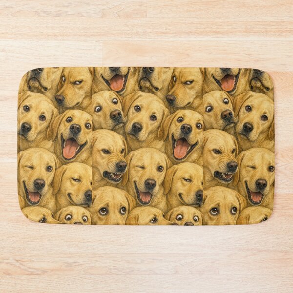Item preview, Labrador Retriever Faces Collage - Funny Dog Vintage Artwork designed and sold by merchxwear.
