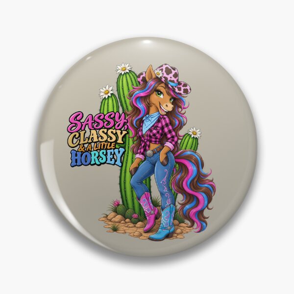 Item preview, Sassy Classy & A Little Horsey – Funny Cowgirl Horse Shirt designed and sold by Aimetoi.