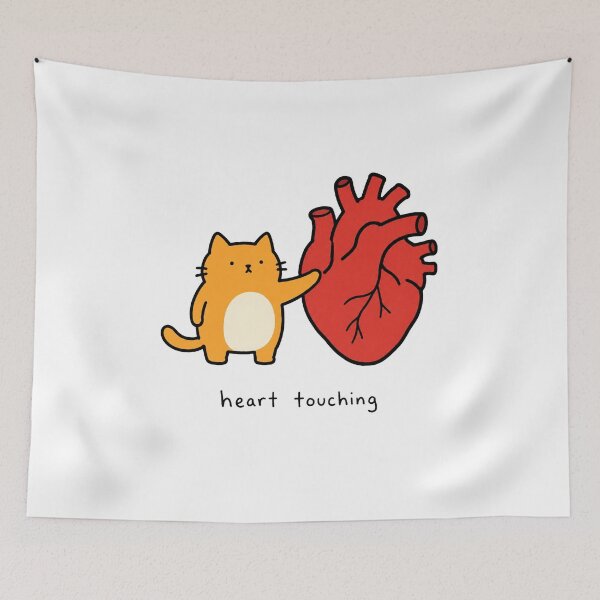 Item preview, Heart Touching Cat Meme designed and sold by MonkiFlipp.