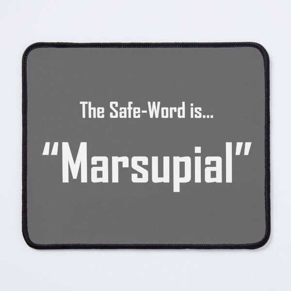 Item preview, Safe Words "Marsupial" - White Lettering designed and sold by cousinbessie.