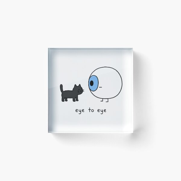 Item preview, Eye to Eye Cat Meme designed and sold by MonkiFlipp.