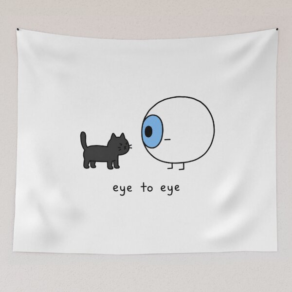 Item preview, Eye to Eye Cat Meme designed and sold by MonkiFlipp.