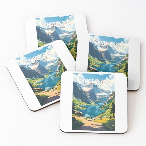 Item preview, Kandersteg Switzerland Travel Art Vintage designed and sold by OnJaysWingss.